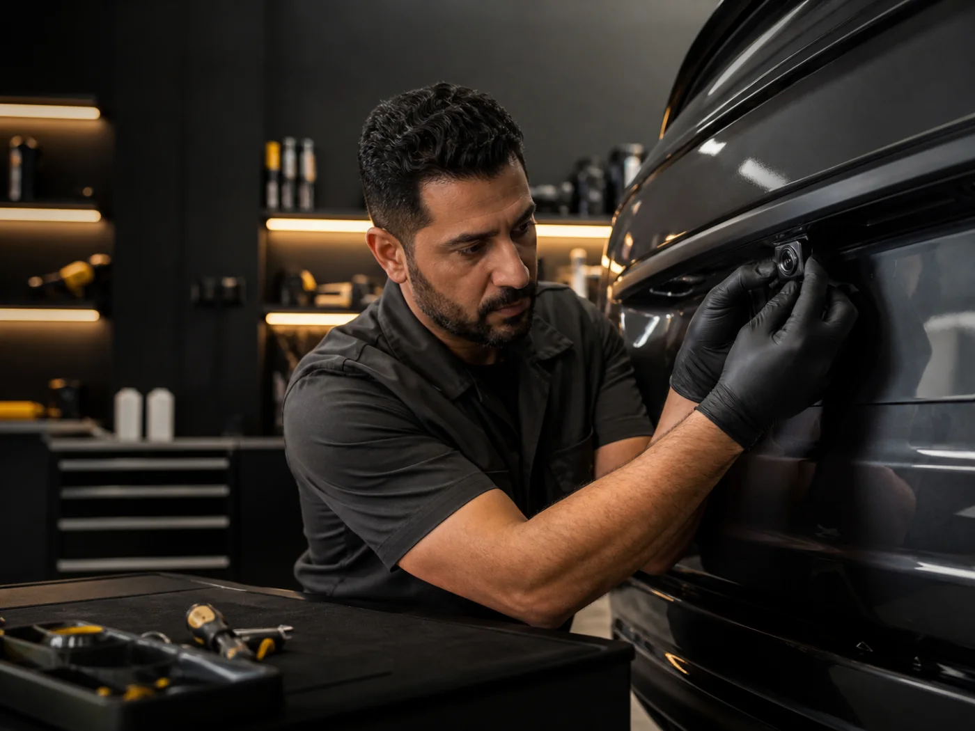 Professional automotive accessory installation