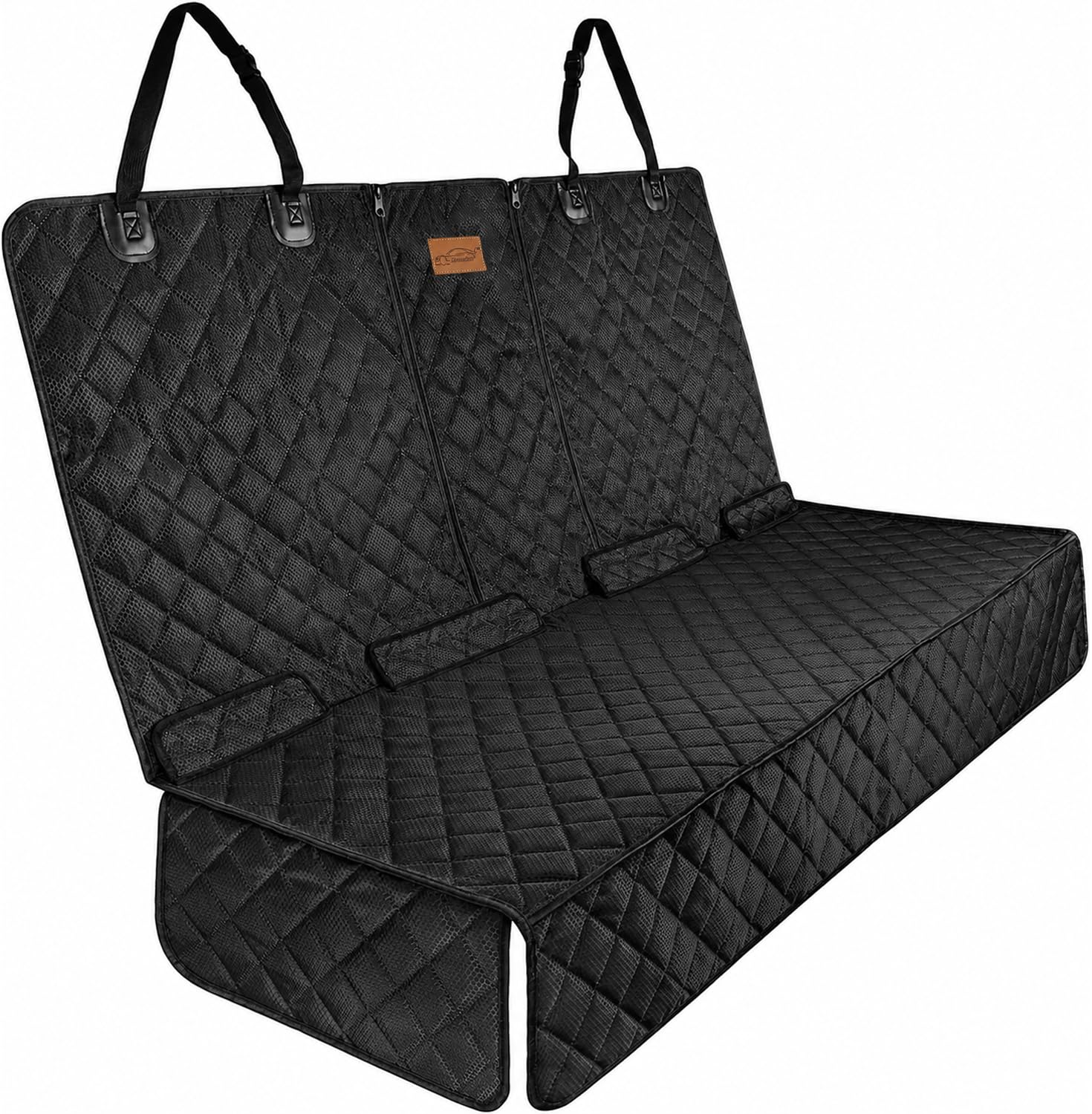 Xtremeauto Waterproof Rear Dog Seat Cover for Cars – Quilted Back Seat Protector with Armrest Opening, Non-Slip Backing, Isofix Access & Universal Fit for Ca... — Xtremeauto
