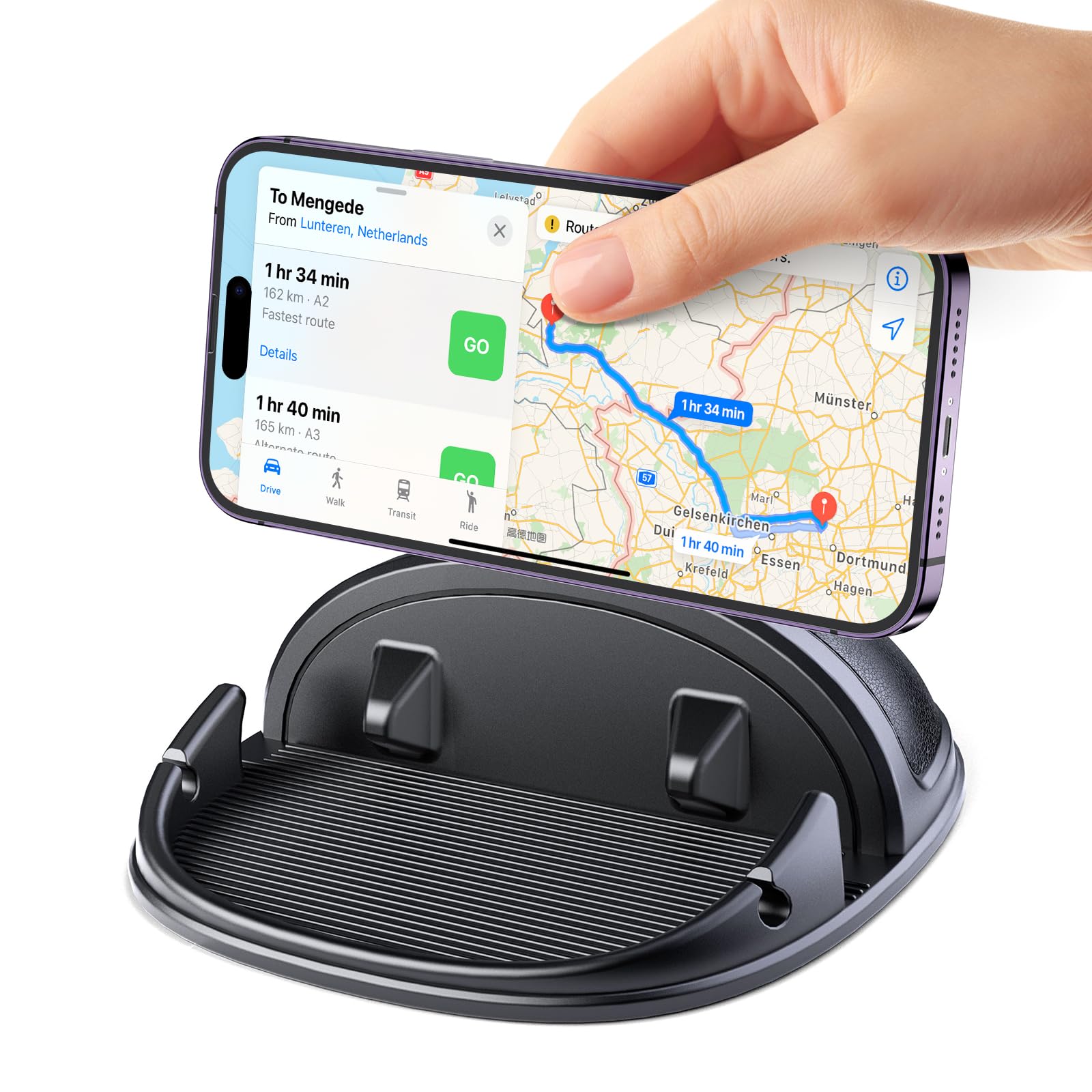 Beeasy Car Phone Holder Dashboard, Anti-Slip Silicone Phone Holder for Cars Universal, Dash Phone Mount for iPhone 17/16/15/14/13/12 Pro Max Samsung S26 S25... — Beeasy