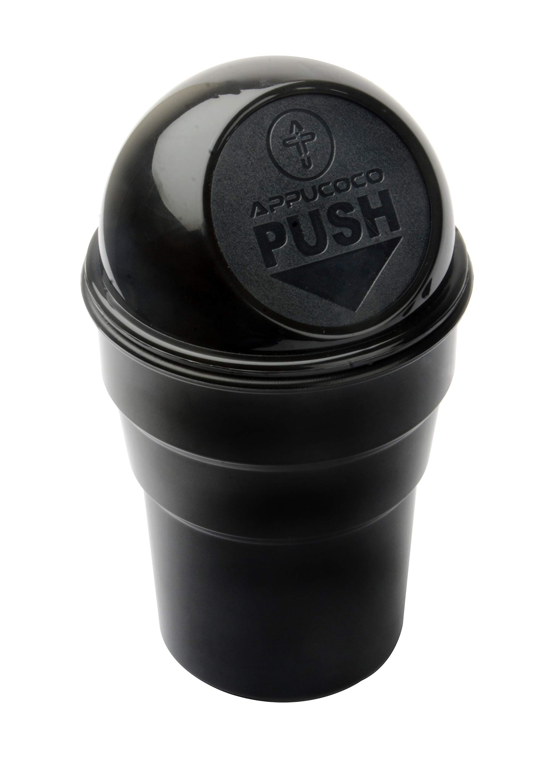 APPUCOCO Mini Car Trash Bin Can Holder Dustbin - Black (L 17 x W 6.5 cms) — Appucoco