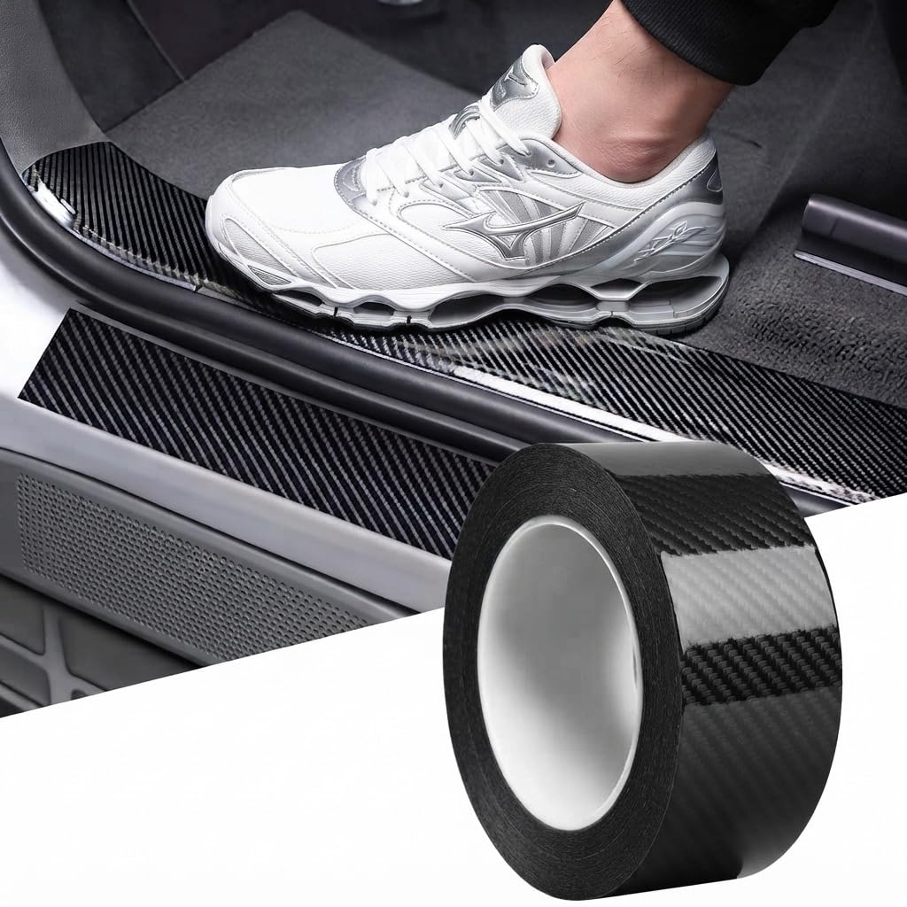 AutoBizarre Carbon Fibre High Gloss Anti Scratch Black Carbon Fiber Paint Protection Film Tape Ppf For Car Protection And Decoration - 2 Inches X 5 Meters — Autobizarre