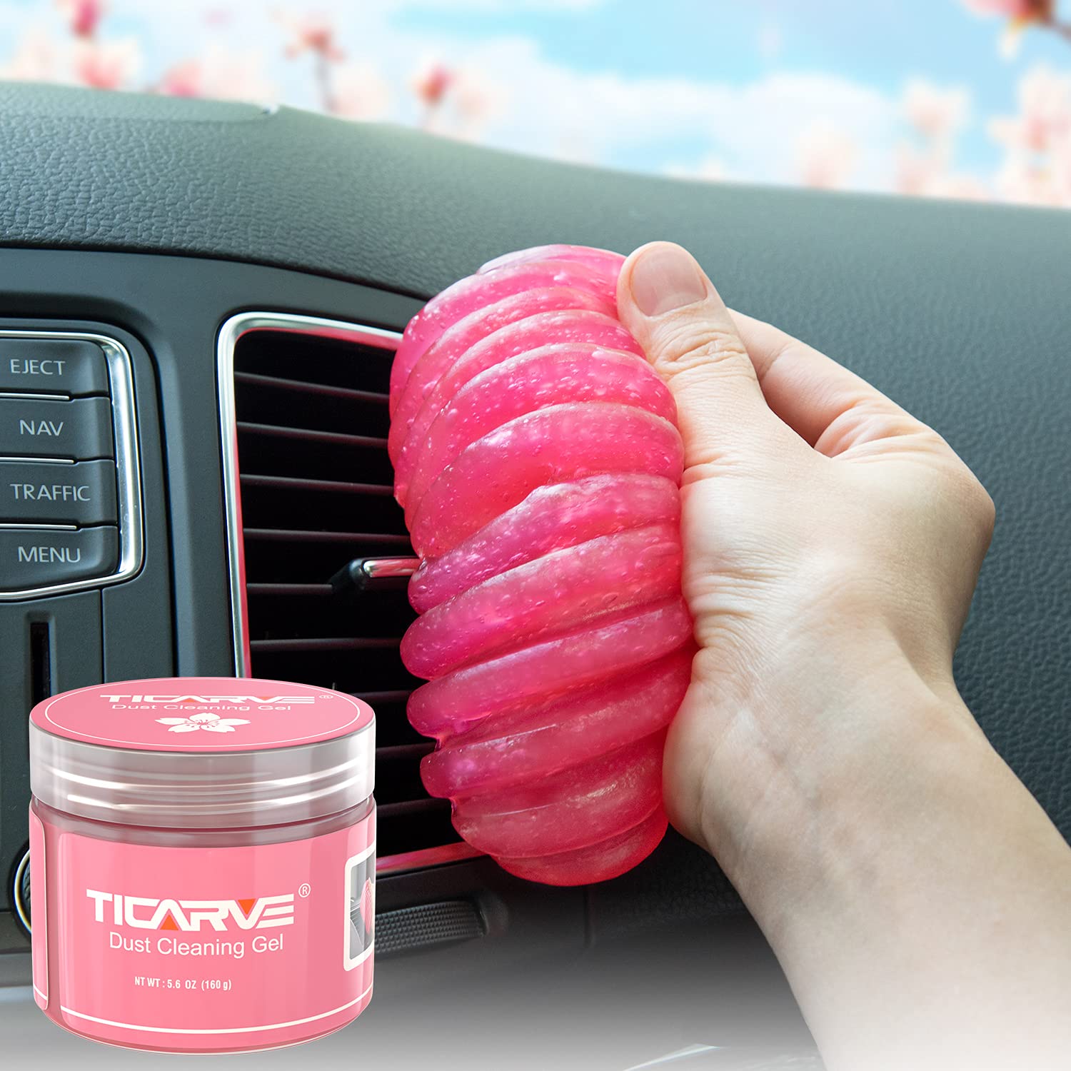 TICARVE Car Cleaning Gel Detailing Putty Car Putty Auto Detailing Tools Car Interior Cleaner Cleaning Slime Car Accessories Keyboard Cleaner Rose/NT WT: 5.6... — Ticarve