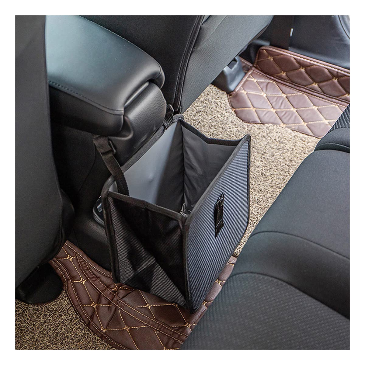 Fekey&JF Foldable Waterproof Car Trash Can, Large | leakproof liner, hanging storage-bag design, fits most cars, SUVs, and trucks, car interior accessories — Fekey&Jf