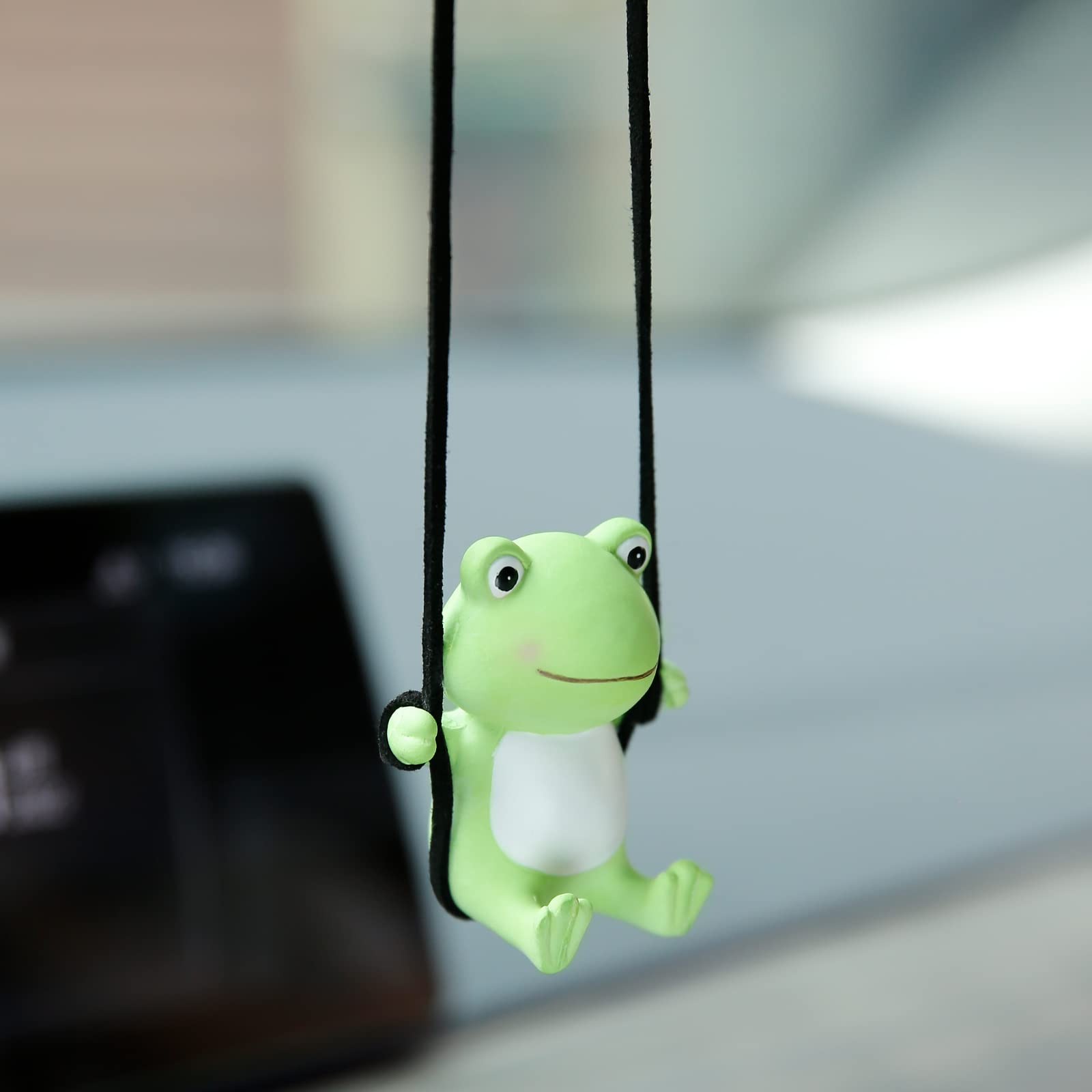 YGMONER Super Cute Swing Frog Mirror Hanging Car Interior Accessories (Frog) — ブランド: Ygmoner