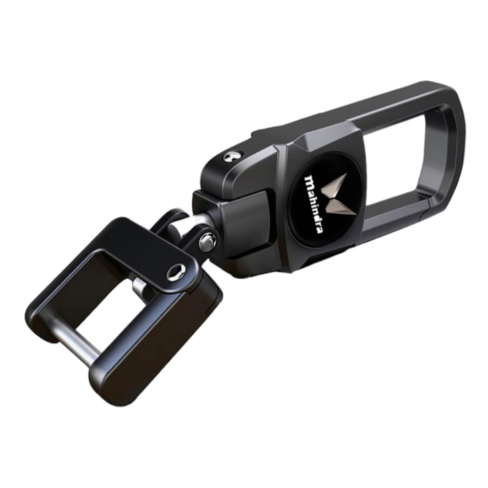 GREENWORLD™ Silver Color Fob Key Heavy Duty Keychain for New Mahindra Scorpio/Xuv700/Xuv300/Bolero/Suitable For All Mahindra car — Greenworld