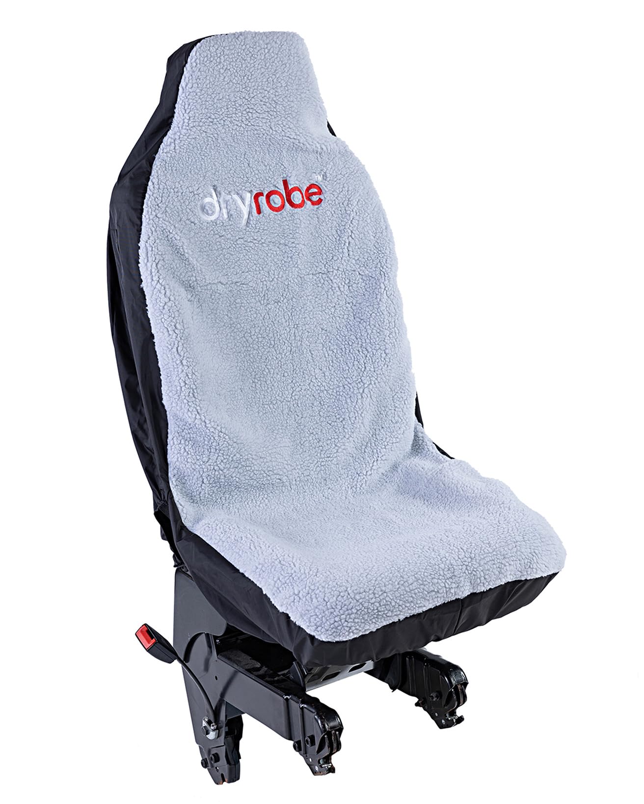 Dryrobe® Single Car Seat Cover - Warm and Water-repellent - Durable - Grey | Lambswool Synthetic Lining, Super Tough — Dryrobe