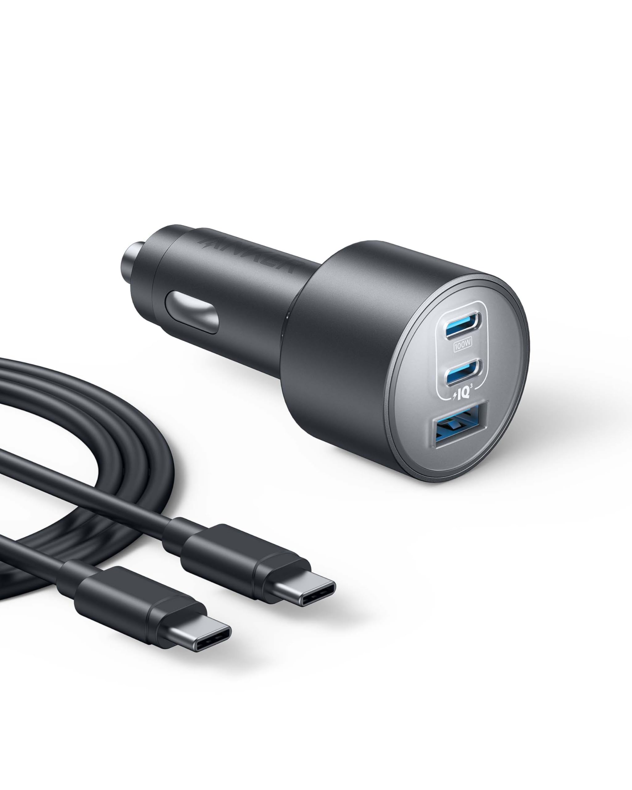 Anker 167.5W Max 3-Port Ultra-Compact USB C Fast Charging Car Charger — Anker