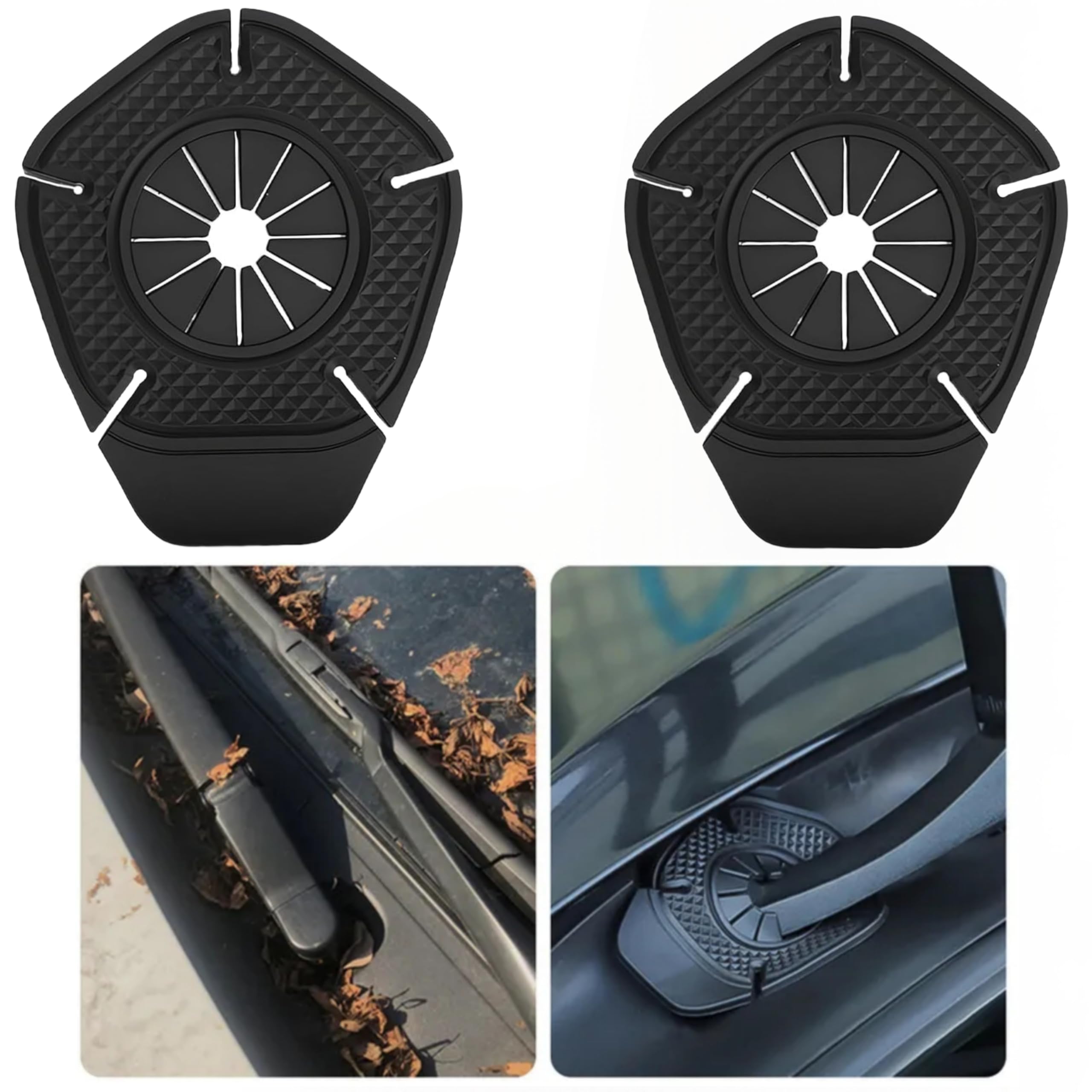 SARTE Car Wiper Hole Protector Pad Car Silicon Wiper Windshield Car Wiper Cover Dust Front Cover Car Wiper Protector Windscreen Car Protection Accessories Un... — Sarte
