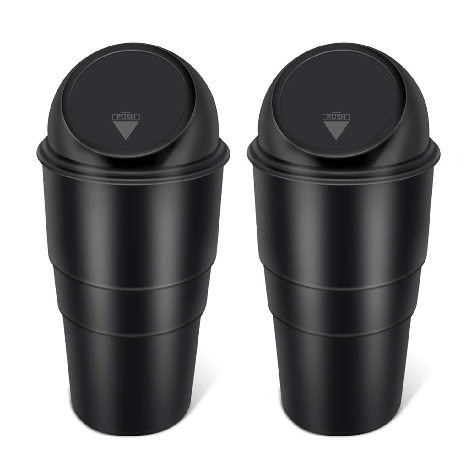 Oblivion Car Dustbin 2 Pc – Waste Management Bin for Car, Office, Home & Vehicle – Car Accessories, Portable Garbage Organizer with Lid, Small Trash Box for...