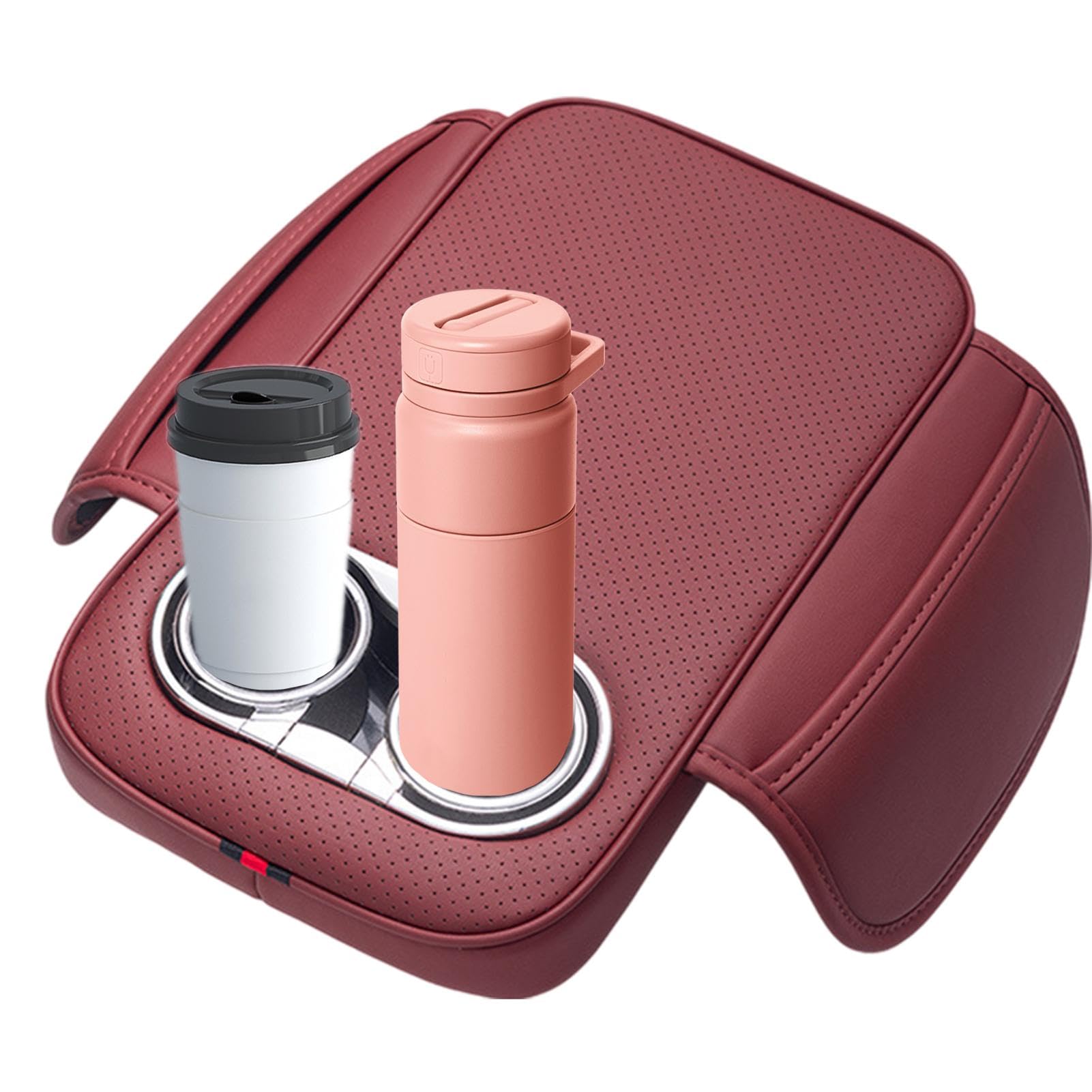 Console Storage Box, Car Center Organizer, Armrest Cover for Cars, Console | Pad for Vehicles, Leather Console Cover, Center Console Accessory, Car Arm Rest...