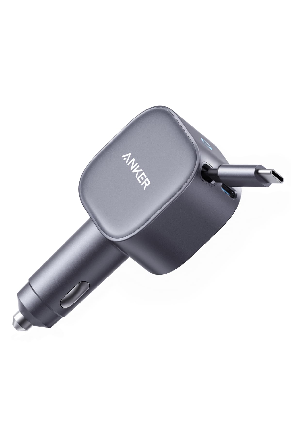 Anker Nano Car Charger (75W, 巻取り式 USB-Cケーブル)