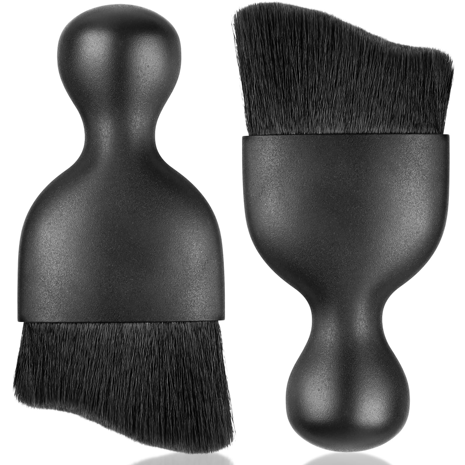 Caianwin-2Pcs Car Interior Dust Sweeping Soft Brush, Interior Clean Brush | With Soft Bristle Car Detailing Brush Cars Duster for Automotive Dashboard, Scree... — Caianwin