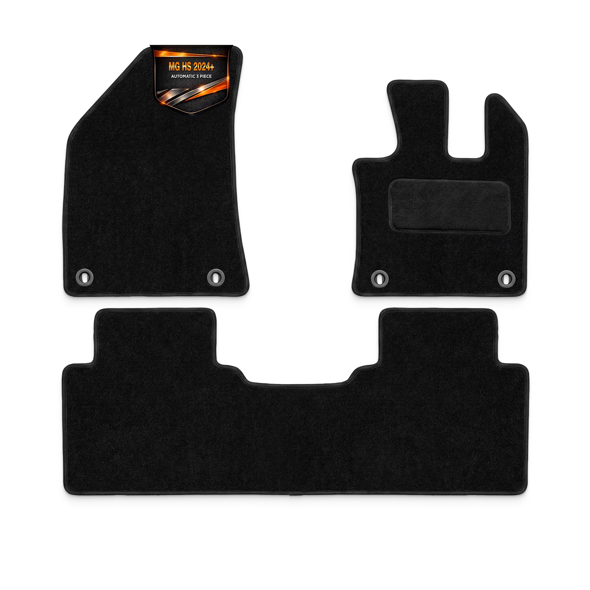 Car Floor Mats for MG HS Automatic 2024+ "New Model 3 Piece | UK Made • Perfectly Tailored Fit • OEM Style Fixings — Click-Carmats