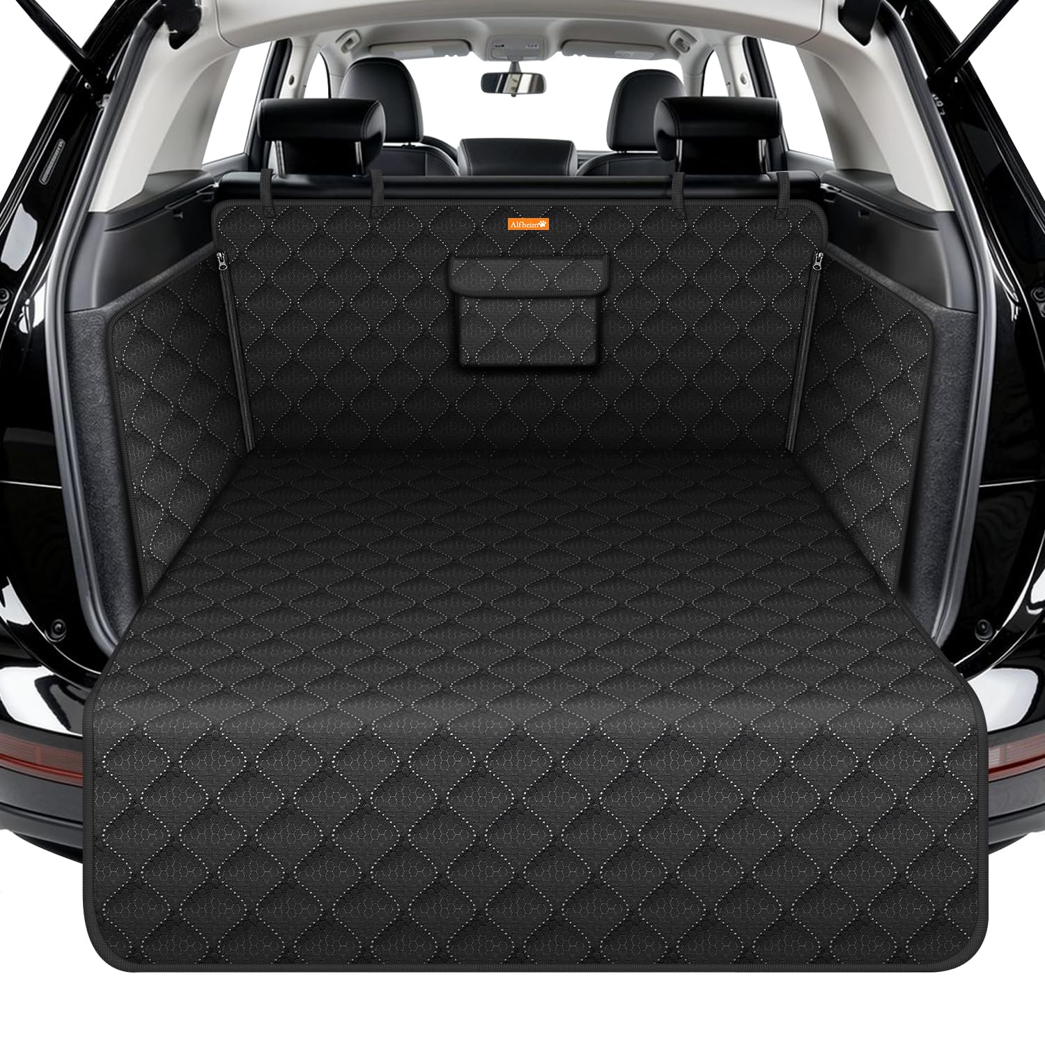 Alfheim Car Boot Liner for Dogs Waterproof Non-Slip Boot Protector Cover | Heavy Duty 600D Oxford Machine Washable,Universal SUV Estate Hatchback-Pet Boot Ma... — Alfheim