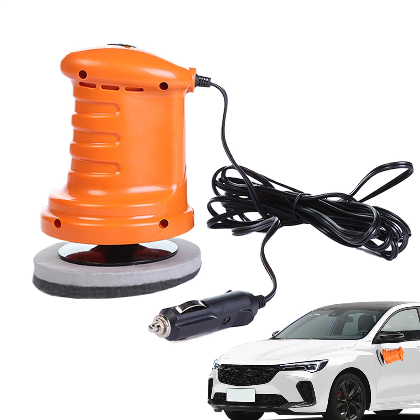 Car Wax Machine, 12V Polisher for Car Detailing, Body Buffer Tool, Automotive Care Accessory, Motorcycle Polishing, Wood Furniture Restoration, Home Workshop...