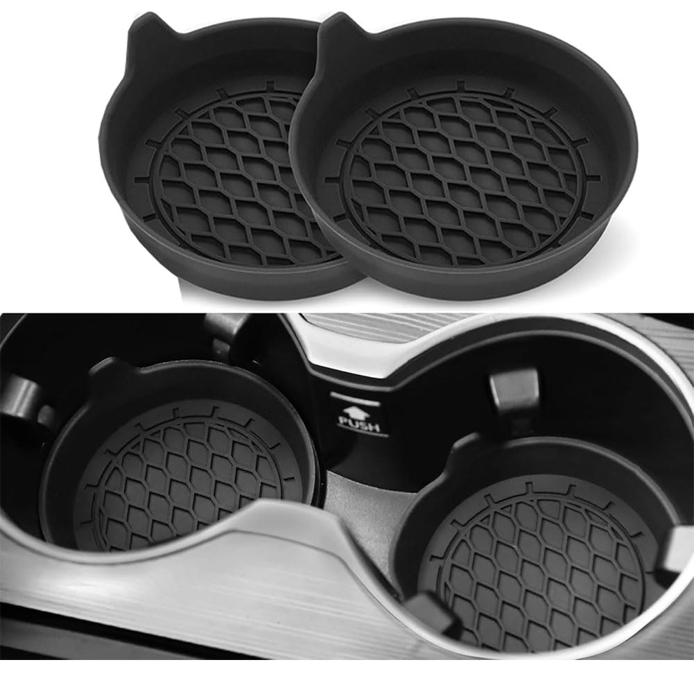 EINESIN Car Cup Holder Coaster, Car Coasters for Cup Holders, Universal Removable Vehicle Cup Holder Coasters for Most Cars, Waterproof Non-Slip Sift-Proof S... — Einesin