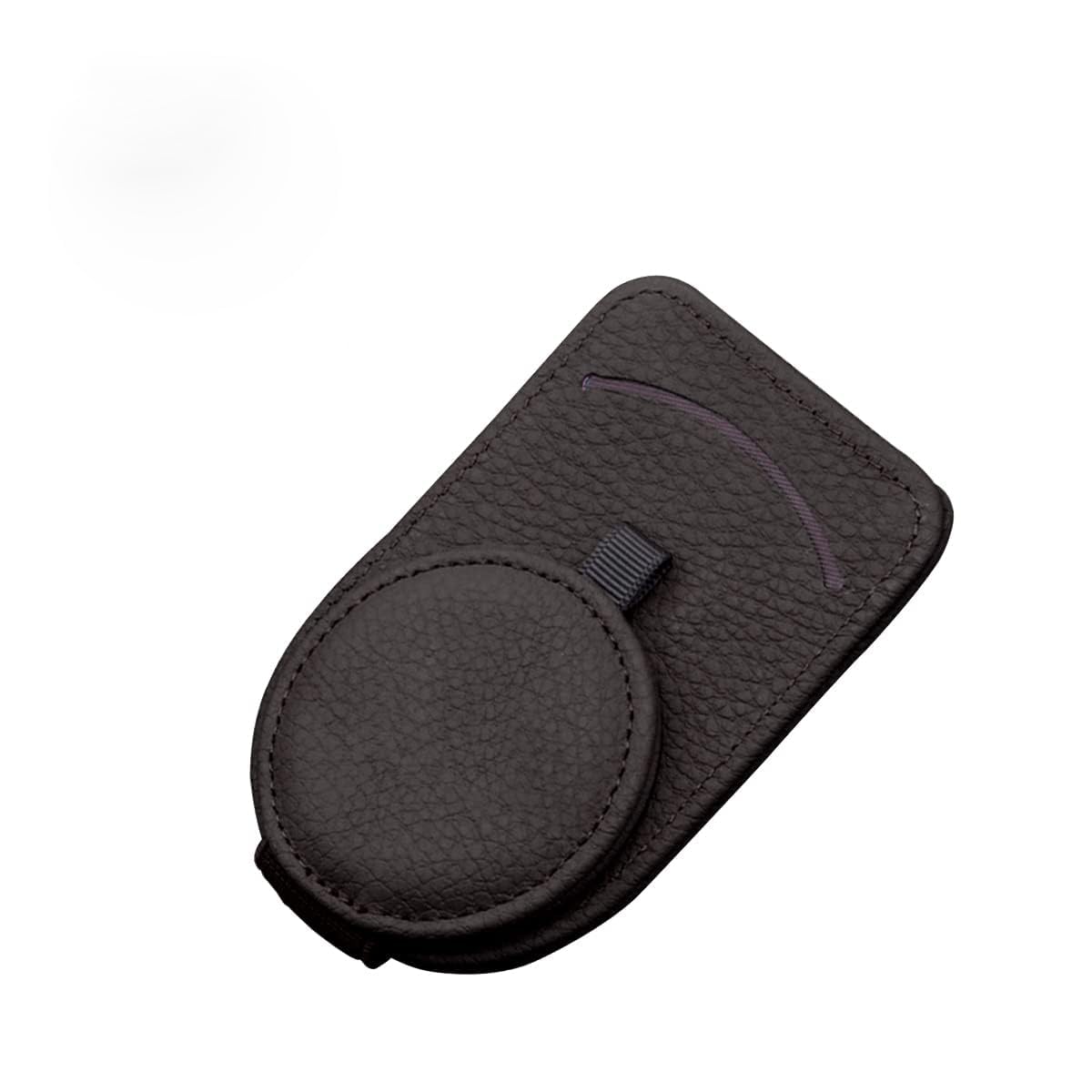Multi-Functional Car Sun Visor Glasses Holder Clip with Card Organizer – Compact Vehicle Accessory for Sunglasses, Parking Cards, and Bills – Easy Install, S... — Popaxy