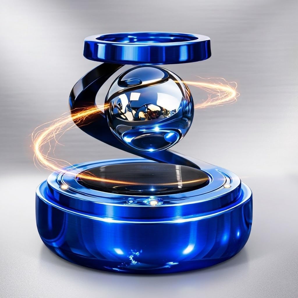 Solar Aromatherapy Car Air Freshener | Stylish Dashboard Rotating Perfume Diffuser | Solar-Powered Autorotation Decoration for Car Interior | Eco-Friendly Fr... — Kridarsh