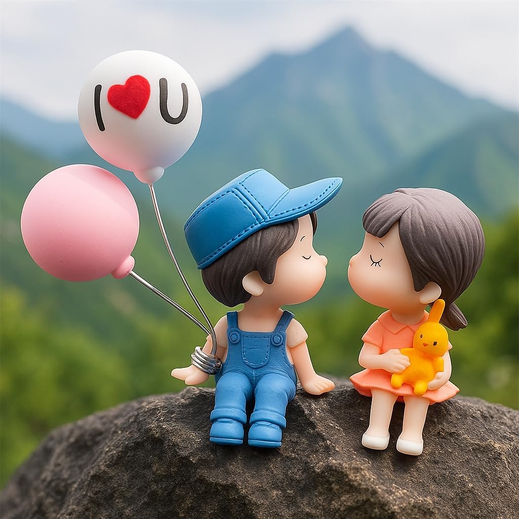 Car Dashboard Accessories Cute Cartoon Couples Action Figure Figurines Balloon Ornament car Dashboard Toys Auto Interior Dashboard Accessories for car Interi... — Styleloop
