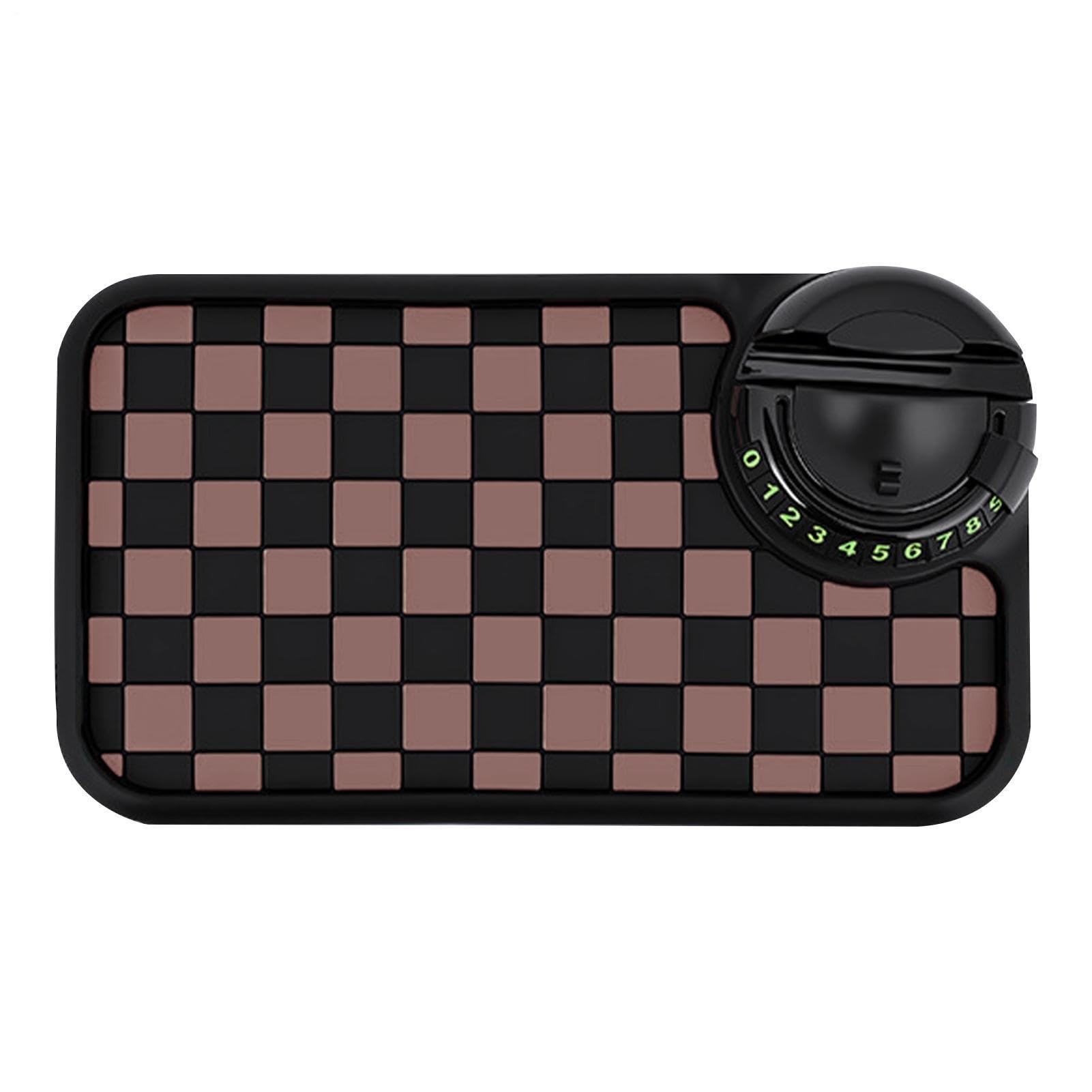 Anti Slip Phone Mat for Car - with Parking Number Protector Organizer Tray - Car Anti Slip Mat Dashboard | for Automotive Truck Gadgets Interior Accessories