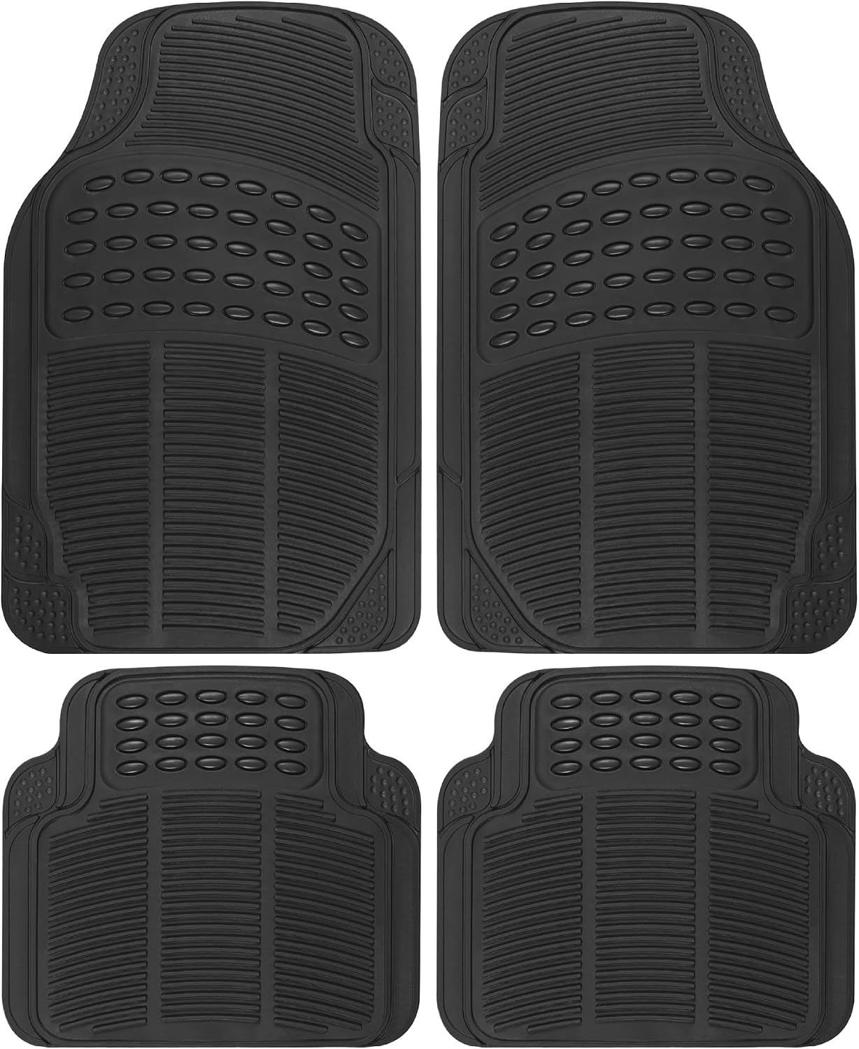 BDK Universal Rubber Floor Mats 4Pc — Bdk