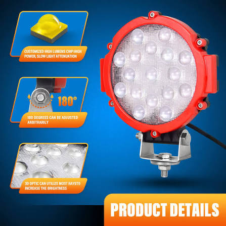 Auxtings 7" Round LED Light 51W — Auxtings