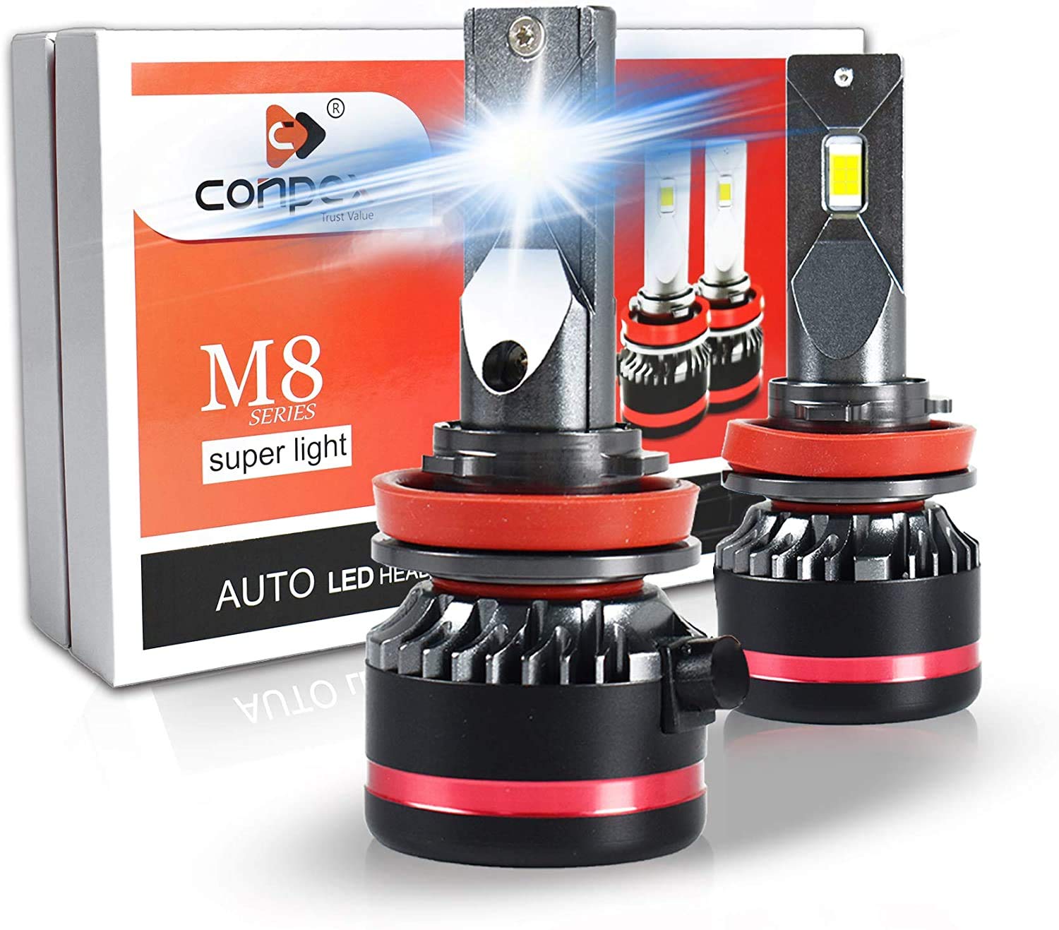 Conpex H7 LED Headlight Bulbs 6000K — Conpex