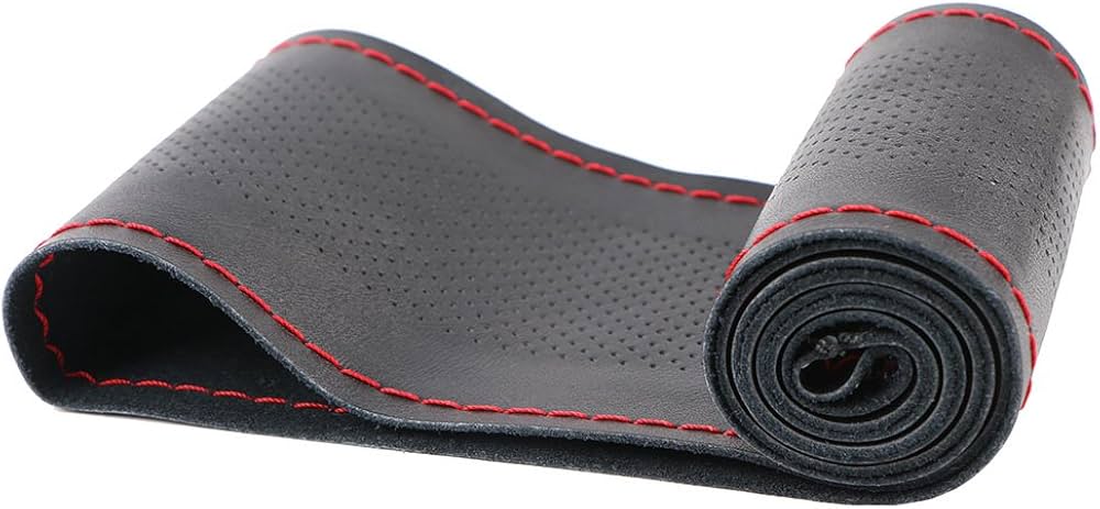 O SHI CAR Steering Wheel Cover 15" RED — O SHI CAR